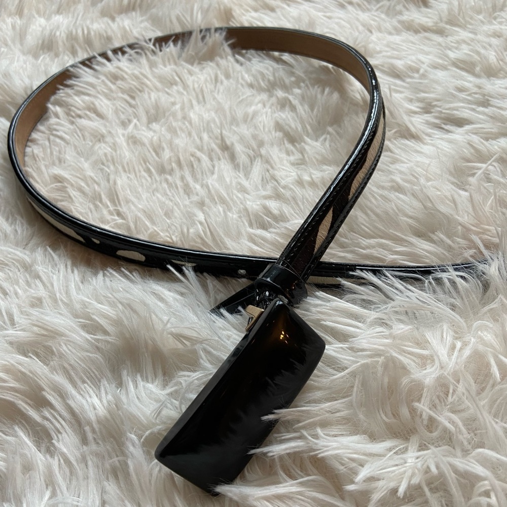 Ann Taylor cow pattern narrow belt